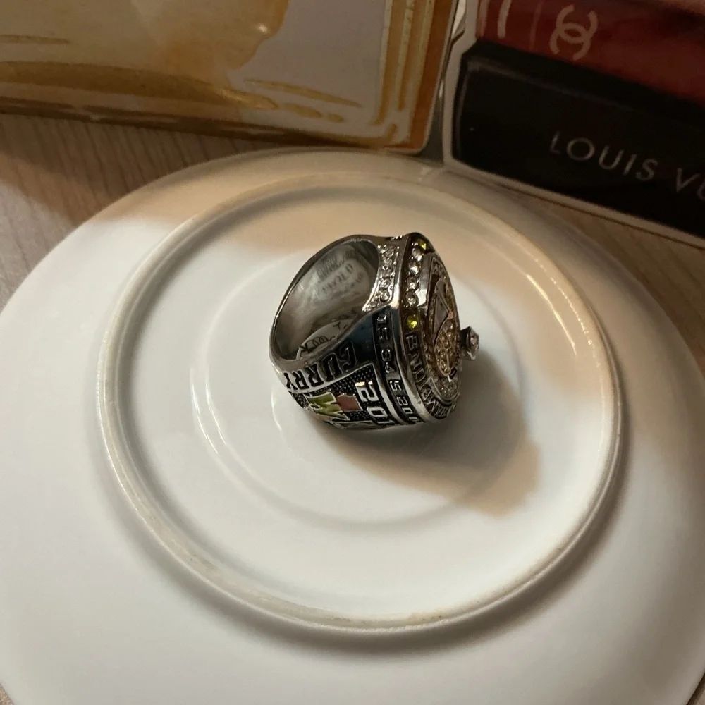 Golden State warriors  Gold and Silver Statement Ring. Seth curry #30